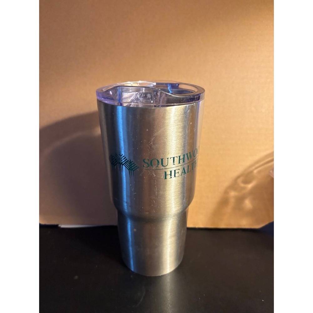 Stainless Steel Insulated Tumbler Silver 30 oz Southwoods Health